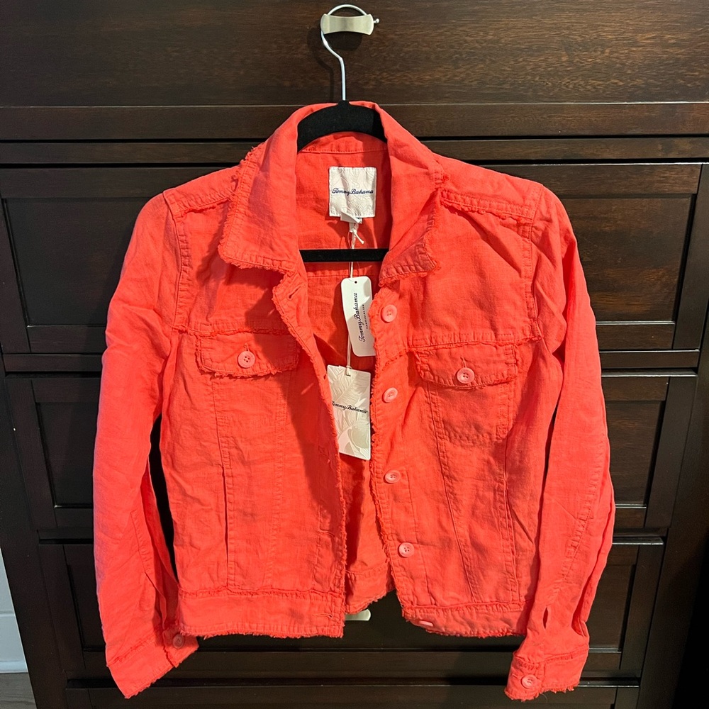 Tommy Bahama Two Palms Raw Edge Jacket in Teaberry